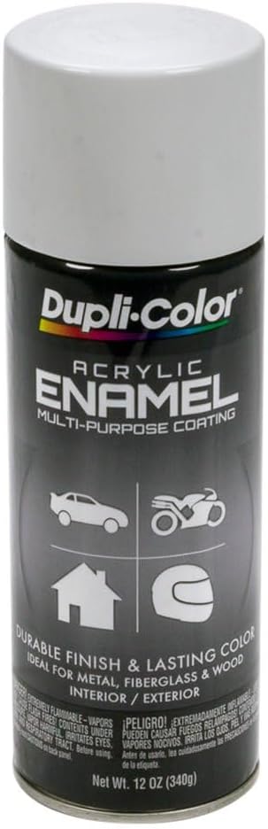 Dupli-Color Multi-Purpose Enamel, Gloss, White, 12