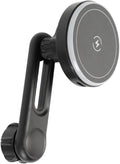 15W Magnetic Wireless Charging Phone Mount Base with 17mm Ball Socket & Adjustable 2-Inch Arm - Replacement for Car Air Vent Phone Holder, Compatible with MagSafe iPhone 17 16 15 14 13 12 Siries