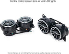 8pcs W222 Accessories LED Air Vent Ambient Lights 7 Colors Kit Replacement for Benz S Class W222 S400 S450 S500 S550 S560 S580 S600 S63 S65 NOT for Coupe 2 Doors (7 Colors [2014-2017])