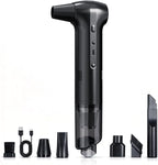 Electric Air Duster & Vacuum 2-in-1, Dual Brushless Motor 130000RPM Compressed Air Duster, 16000PA Handheld Vacuum, 3 Speed Mini Blower, Fast Charging 6000mAh Rechargeable, Keyboard Car Cleaning Kit