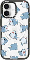 CASETiFY Impact iPhone 17 Case [Slim/Compatible with Magsafe / 8.2 ft. 4X Military Grade Drop Protection] - Normal Leonarudo Pattern - Clear Black