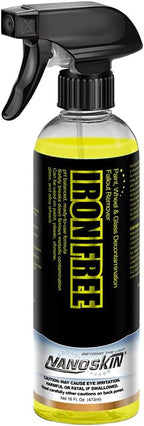 Nanoskin IRON FREE Paint, Wheel and Glass Decontamination Fall Out Remover 16 Oz. - Removes Iron Particles in Car Paint, Motorcycle, RV & Boat | Use before Clay, Wax or Car Wash for Car Detailing