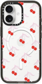 CASETiFY Impact iPhone 17 Case [Slim/Compatible with Magsafe / 8.2 ft. 4X Military Grade Drop Protection] - Sweet Days - Clear Black