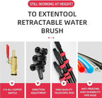 Telescopic Pole Window Cleaning Pole 35cm Brush Head Extendable Suitable for Photovoltaic Panel Cleaning Trucks,3.6 M (3.6 M)