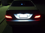 iJDMTOY OEM-Fit 3W Full LED License Plate Light Kit Compatible With Mercedes-Benz C CLS CLA E S SL SLK Class, Powered by 18-SMD Xenon White LED & Can-bus Error Free
