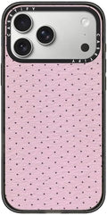 CASETiFY Impact iPhone 17 Pro Max Case [Slim/Compatible with Magsafe / 8.2 ft. 4X Military Grade Drop Protection] - Vintage Geometric Abstract Pink - Clear Black