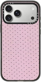 CASETiFY Impact iPhone 17 Pro Max Case [Slim/Compatible with Magsafe / 8.2 ft. 4X Military Grade Drop Protection] - Vintage Geometric Abstract Pink - Clear Black