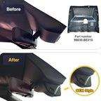 Fitcamx Front 2K+Rear 1080P Dash Cam Adapts for Hyundai Kona 2023-2025 & Kona Electric (Part No#BE010), OEM Style, Dual HD Video, WiFi Connect & APP, Loop Recording, G-Sensor, Easy to Set, 64GB Card