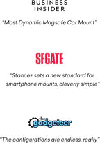 Kenu Stance+ 10-in-1 MagSafe Super Gadget, Magnetic Tripod Stand, Car Vent+Dash+CD Mount, Finger Holder, Airplane Mount, Selfie Stick, More