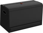 GMQ Car Trunk Organizer for SUV,Car Organizers and Storage with Collapsible Storage, Magnetic Lid Large Capacity for SUV, Truck, MPV (Carbon Black, L-21.5×13×12.5 IN)