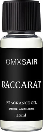 Luxury Hotel Scent Baccarat Oil Diffuser Refill Kit | Long Lasting Essential Oil for Large Room,HVAC & Car Waterless Fragrance Diffusers| Nanotech Formula| Spa Calming Aromatherapy Oil (20ml/0.7FL oz)