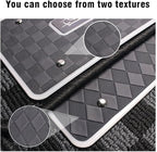 Customizable Car Floor Mats Lights, Customize Personalized Logo Car Floor Mats Light Waterproof RGB LED Neon Lamp App Control Adjustable Flashing Mode Universal Car Interior Foot Mat Decoration Light