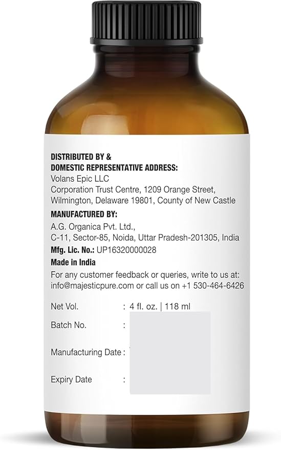 Majestic Pure Essential Oil with Glass Dropper - 100% Pure and Natural - Essential Oils for Diffuser, Aromatherapy, Soap and Candle Making, Tea Tree Essential Oil, Tea Tree Oil, 4 Fl Oz