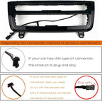 Car Inner Air Condition A/C Panel LED Lighting Ambient Light Trim Accessories For BMW 3 4 Series 3GT F30 F36 M3 M4 Center Control Two-color Atmosphere Lamp Panel Replacement Cover (Piano Black)