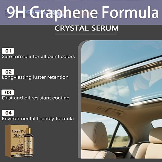 PTZ Crystal Serum – Advanced Graphene Ceramic Coating for Cars (2 Set)