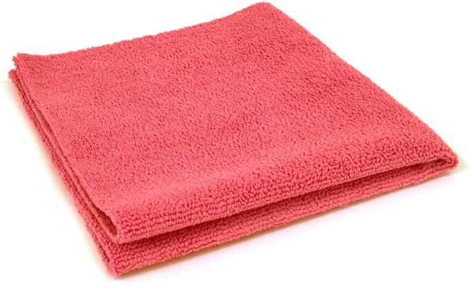 Autofiber [Mr. Everything] Premium Paintwork and Coating Leveling Towel (16"x16") 10 Pack (Red)