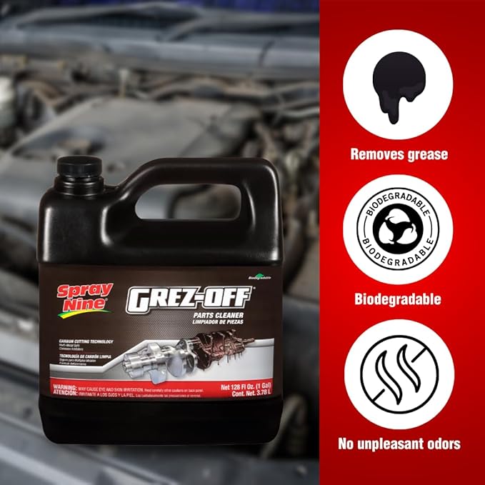 Spray Nine 22701 Grez-Off Heavy Duty Degreaser, 1 Gallon (Packaging may Vary) (Pack of 2)