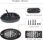 12 Pods Rock Lights Pure LED Lights for Car SUV Ambient Underglow Lights Waterproof Neon Trail Rig Lamp Lighting for Truck