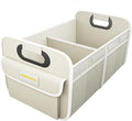 MIKKUPPA Car Trunk Organizer - 70L Collapsible Trunk Organizer for Groceries, Car Storage Organizers for SUV Auto Truck Van with Non Slip Bottom (White)