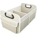 MIKKUPPA Car Trunk Organizer - 70L Collapsible Trunk Organizer for Groceries, Car Storage Organizers for SUV Auto Truck Van with Non Slip Bottom (White)