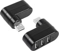 USB 3 Port Expander Splitter YACSEJAO 2PCS 180° Degree Rotatable USB 2.0 1 to 3 Hub for Flash Drive Mobile HDD PC Laptop Notebook and More