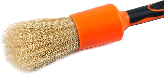 Maxshine Universal Combo Detailing Brush – Classic Boar’s Hair Bristles – Versatile Interior & Exterior Cleaning Brush for Wheels, Vents, Badges & More