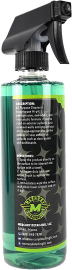 All Purpose Car Cleaner 16 oz (Pack of 1) | Interior & Exterior Detailing Spray | Degreaser for Engine, Wheels, Upholstery & Leather | pH Balanced | No Residue | Made in USA