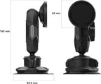 Rokform Wireless Car Charger, Magnetic Windshield Phone Mount, Twin Ball Adjustment 360° Rotation, Compatible with Mag Safe Cases, Strong Suction Cup, USB-C to USB-C Cable Included (Black)