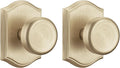 Brass Door Knob Dummy, Interior Pismo Doorknobs,Gold Door Knobs with Camelot Trim
