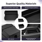 LUWU 2025 2026 Lexus TX Center Console Organizer 2-Pack for 2024 2025 2026 Lexus TX 350/500h/550h+ Accessories Armrest Console Storage Box Glove Organizer Tray ABS Material Black