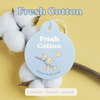 Happy Wax Clean Mix Car Charms 4-Pack Included Scents: Lemon Verbena, Fresh Cotton, Happy Days, Calming Lavender