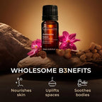 100% Pure Ambrette Seed Essential Oil - 0.34 Fl Oz - Ambrette Seed Oil for Hair, Skin, Diffuser, Aromatherapy & DIY Candle Making Scent