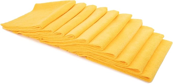 Autofiber [Mr. Everything] Premium Paintwork and Coating Leveling Towel (16"x16") 10 Pack (Gold)