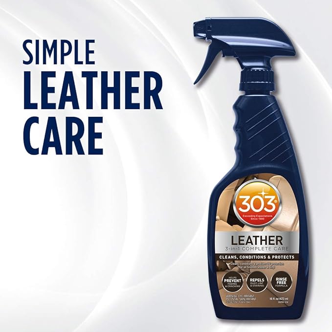 303 (30218-6PK) Leather 3 - In - 1 Complete Care - Cleans, Conditions, And Protects, Helps Prevent Fading And Cracking - Rinse Free Formula - Repels Dust, Lint, And Staining, 16 fl. oz. 6 Pack