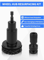 Brake Cleaner & Wheel Hub Cleaning Tool Kit, 5 Grinding Heads for Rust Removal, Fits Drill - Car Truck SUV Maintenance