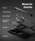 Ringke Alles Pro for Samsung Galaxy Z Fold 7 Case [Compatible with MagSafe] Hinge Protection Powerful Magnet Shockproof Cover with 360° Rotating Kickstand - Black