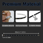 Amber Yellow LED Strip Lights for Car BaishenglinMotor 12-Pack DC12V Waterproof 30CM/11.8"/1FT 5050 15-SMD LED Strip Underbody Light for Car Motorcycles Decoration Interior Exterior Strip Lights