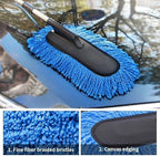 Car Wash Brush Wheel Brush Scrub Brush Soft Bristle Cleaning Brush Vehicle Detailing Tool Paint Protection Truck SUV Auto Care(Blue Set 3pcs)