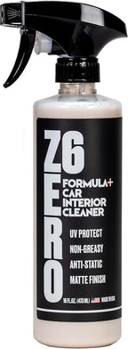 Zero Six - SiO2 Ceramic Interior Cleaner Spray W Microfiber- UV Protection-Anti Static- Anti-Stick Properties | Restores Rubber, Plastic, & Vinyl | Water-Based. Natural Shine