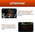 NJSBYL Door Pocket Handle Ambient Lighting Circuit Board for B-MW X1 2016-2022, Gran Turismo 2020-2017, 7 Series F01/LWB F02 LCI 2012-2015 Interior Door Panel Light Orange-White Courtesy Light Kit