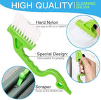 16 Pcs Crevice Cleaning Brush, Corner Brush, Screen Cleaner Brush, Cleaning Tools for Housekeeping, Garbage Disposal Cleaner Brush, Window Track Cleaning Tools, Kitchen (16Pieces)