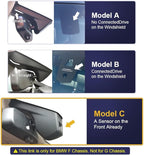 Fitcamx Front 4K+Rear 1080p Dash Cam Adapts for BMW F Chassis (Model C) 1 2 3 4 5 7 Series X1 X2 X3 X4 X5 X6 X7, OEM Look, Built-in WiFi Dual HD Video, Loop Recording G-Sensor, Easy to Set, 128GB Card