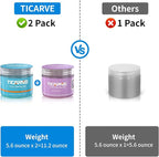 TICARVE 2Pack Cleaning Gel for Car Cleaning Putty Car Slime for Cleaning Car Detailing Putty Detail Tools Car Interior Cleaner Automotive Car Cleaning Kits Keyboard Cleaner Blue Purple (320g/11.2oz)