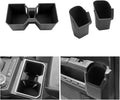 LUWU 2025 2026 4Runner Accessories Compatible with 2025 2026 Toyota 4Runner Center Console Cup Holder, Rear Seat Door Side Silicone Cup Holder Black 4 Runner 2026 Accessory 2-Pack