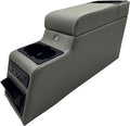 MOOSUN 31515 Deluxe Locking Center Console for Jeep CJ-5 1976-1983, CJ-7 1976-1986, Wrangler YJ 1987-1995 Grey
