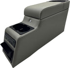 MOOSUN 31515 Deluxe Locking Center Console for Jeep CJ-5 1976-1983, CJ-7 1976-1986, Wrangler YJ 1987-1995 Grey