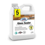 Rainguard Clear Gloss Sealer, Wet Look Water Based Silicone Acrylic Waterproofer for Concrete, Wood, Brick, Stone & Masonry Surfaces, Ready to Use, 1 Gallon