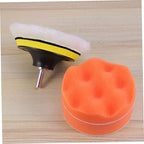Ciieeo 5pcs Polishing Pad Kit for Car Detailing Sponge Wheel Waxing System Thread Drill Bit for Polishing Buffing and Paint Finishing