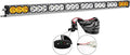 Willpower 44 inch LED Light Bar Single Row White Amber Dual Color 240W Off Road Light Bar Spot Flood Combo LED Work Light Truck UTV 4x4 Cars SUVs ATVs Boats Fog Driving Light with Wiring Harness kit