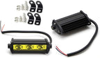 iJDMTOY 3000K Yellow 3-Chipset High Power LED Daytime Running Light Kit Compatible with Behind The Grille or Lower Bumper Insert Area